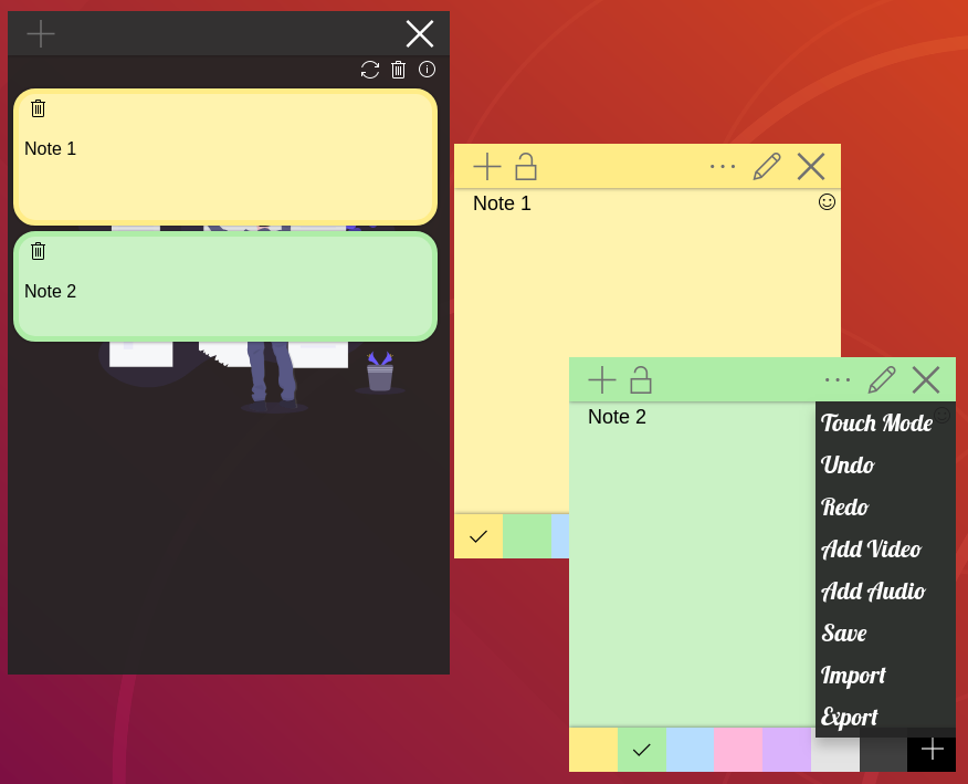 How to add sticky notes to desktop